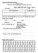 Đề kiểm tra chất lượng đầu năm môn Tiếng Việt Lớp 4 - Năm học 2015-2016 - Trường TH Phương Trung II